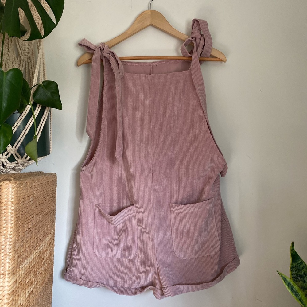 Mauve Corduroy Overalls